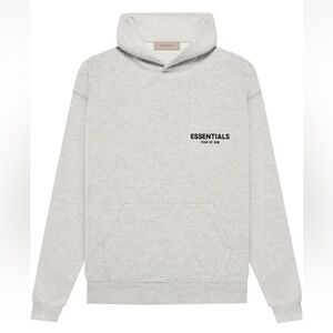 Essentials Fear of God Light Oatmeal Hoodie | Men’s Medium | New w/ Tags